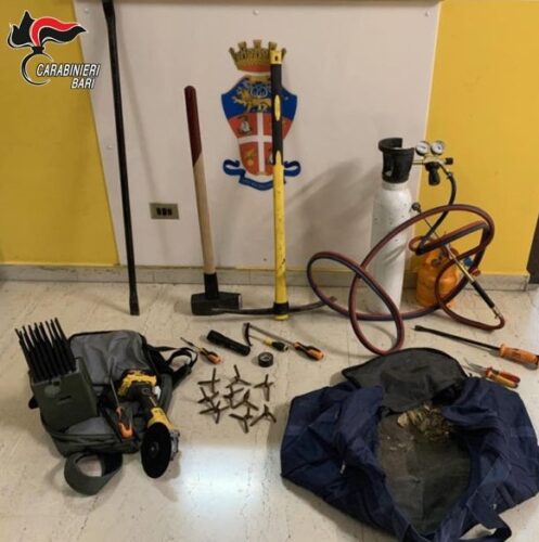 Operazione dell'Arma a Modugno: smantellata l'associazione dei colpi lampo con 16 indagati