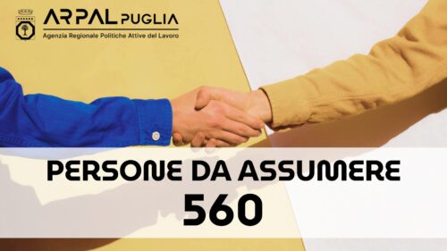 Puglia, WorkUP: oltre 500 offerte di lavoro a Bari, Bat e Foggia