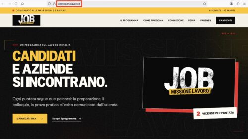 Job Missione Lavoro su Rai 2: l'agenzia Marketing Movers di Foggia firma la piattaforma web ufficiale